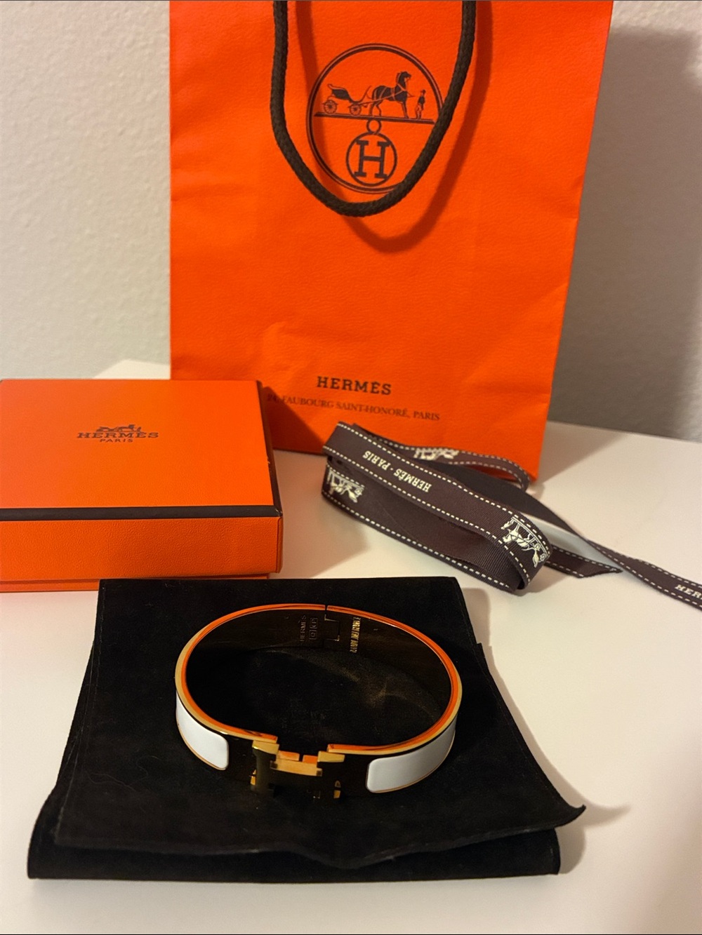 Authentic Hermes bangle bracelet
